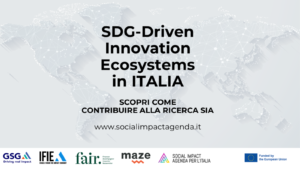 sondaggio SIA ”SDG-Driven Tech Innovation Ecosystems in Italia” 